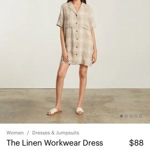 The linen workwear dress